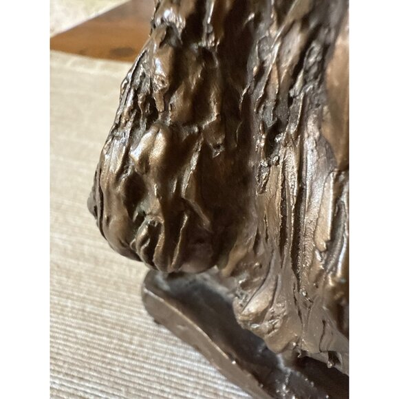 Seated Ballerina Figurine 1996 HP Signed Cold-Cast Bronze Finish – CG Mark - Picture 11 of 16